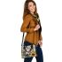 Horse with sunflower watercolor shoulder handbag