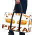 i am eatinng turkey without eating pizza Travel Bag