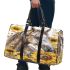 Illustration on white of an horse surrounded by sunflowers 3d travel bag