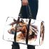 Indian horse with white feathers in its mane 3d travel bag