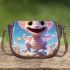 Joyful dragon and balloons Saddle Bags for Women: Perfect Gift for Girlfriend, Wife, Daughter