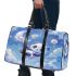 Kawaii anime style panda moon and stars 3d travel bag