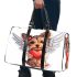 Kawaii valentine yorkie with angel wings holding heart 3d travel bag