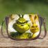 Larvar and yellow grinchy smile toothless saddle bag