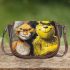 Lion and yellow grinchy smile toothless like saddle bag