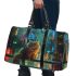 Longhaired British Cat in Futuristic SciFi Cityscapes 3 3D Travel Bag