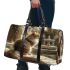 Longhaired British Cat in Renaissance Courtyards 3D Travel Bag