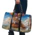 Longhaired British Cat in Whimsical Hot Air Balloon Rides 2 3D Travel Bag