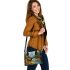 Majestic deer with impressive antlers stands gracefully shoulder handbag