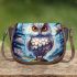 Majestic snowy owl in the enchanted forest Saddle Bags for Women: Perfect Gift for Girlfriend, Wife, Daughter