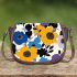 Flowers of marano k electronic music Saddle Bag, Totes, Crossbody, Purse: Bag Gift Idea for Girlfriend, Sitter, Birthday, Women ,Daughter, Mama, Ladies