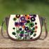 Flowers of marano k electronic music 23 Saddle Bag, Totes, Crossbody, Purse: Bag Gift Idea for Girlfriend, Sitter, Birthday, Women ,Daughter, Mama, Ladies