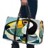 Minimal and dynamic abstract painting 3d travel bag