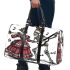 Mona Lisa dances with the skeleton with guitar trumpet Travel Bag