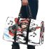 Monkey wearing hat and skiing with electric guitar 3d travel bag