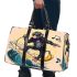 Monkey wearing sunglasses surfing with banana 3d travel bag