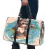 Monkey wearing sunglasses surfing with coconuts 3d travel bag