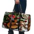 music note and guitar and rose with green leaf and fox sock 2 Travel Bag