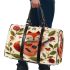 music note and guitar and rose with green leaf and fox sock Travel Bag