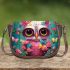 Owl and flowers in blue sky Saddle Bags for Women: Perfect Gift for Girlfriend, Wife, Daughter