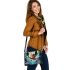 Owl's Floral Haven Shoulder Handbag