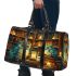Owls teal blue and turquoise colors 3d travel bag