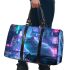 Persian Cat in Cyberpunk Cityscapes 3D Travel Bag