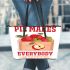 Pie Makes Everybody Happy Leather Tote Bag