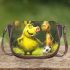 Pigs and yellow grinchy smile toothless like rabbit saddle bag