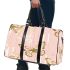 Pink and gold butterflies pattern 3d travel bag