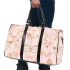 Pink and gold butterflies pattern 3d travel bag