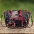 Pink pig and coffee and dream catcher saddle bag