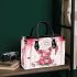 Pink pig and coffee dream catcher small handbag
