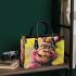 Pinky pigs and yellow grinchy got bucked smile small handbag