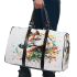Plants in the head of horse watercolor painting 3d travel bag