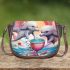 Playful dolphin delight Saddle Bags for Women: Perfect Gift for Girlfriend, Wife, Daughter