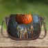 pumkin and dream catcher Saddle Bag