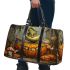 Pumpkin grinchy smile and birds big mushroom 3d 3d travel bag