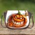 pumpkin grinchy smile and cartoon mother 3D Saddle Bag Saddle Bag