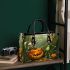 Pumpkin grinchy smile and skeleton king 3d small handbag