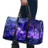 Purple crocuses with butterflies 3d travel bag