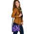 Purple crocuses with butterflies shoulder handbag