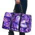 Purple crocuses with purple butterflies 3d travel bag