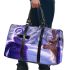 Purple grinchy with black sunglass and dancing rabbit reindeer 3d travel bag