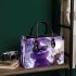 Purple grinchy with black sunglass and dancing rabbit reindeer small handbag
