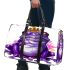 Purple tree frog wearing crown 3d travel bag