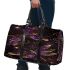 Realistic dragonflies in purple and gold colors 3d travel bag