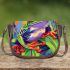 Red eyed tree frog at sunrise saddle bag