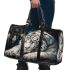 Sad white tiger with dream catcher 3d travel bag