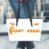 save the neck for me clark () Leather Tote Bag